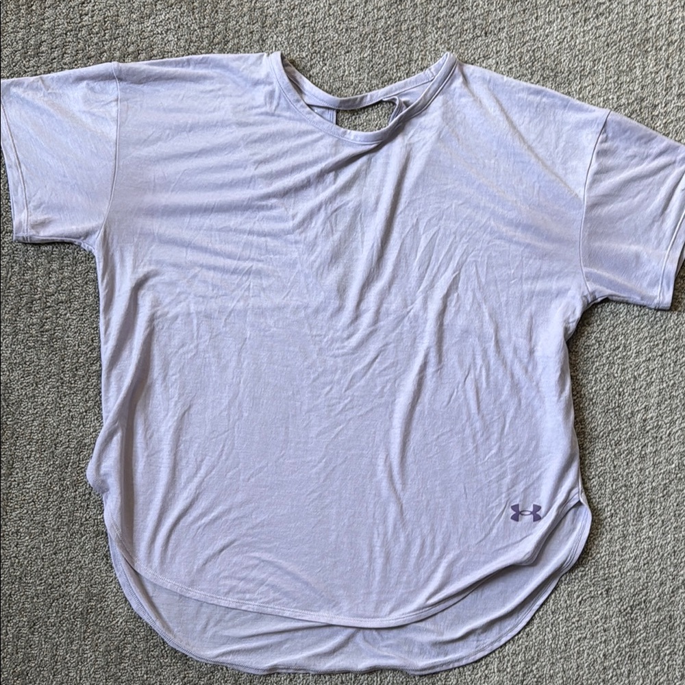 Under Armour Black and White Oversized Short Sleeve Tee